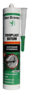 Izolant pentru acoperiș Den Braven transparent pe bază de cauciuc sintetic, 300 ml