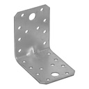 Colțar/vinclu din oțel zincat perforat rigidizat, 70x70x55x2 mm