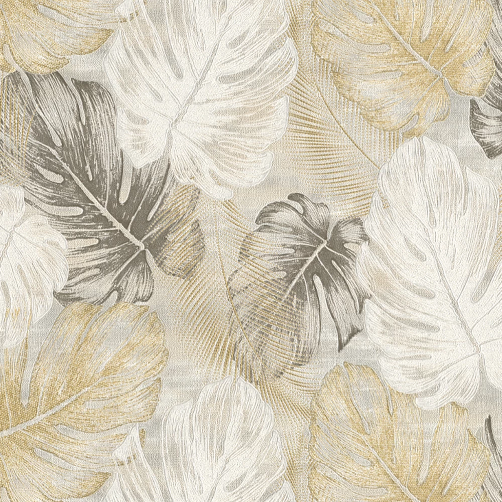 Tapet de lux dormitor, vinil alb cu bej, model Flanel, dimensiune 1.06m x 10, 05m