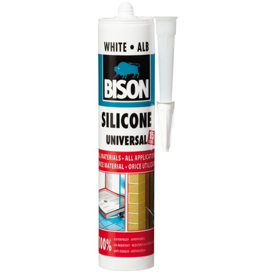 Silicon universal Bison, 280ml, Alb