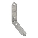 Colțar/vinclu din oțel zincat perforat rigidizat îngust, 50X50X15X1.5 mm