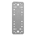 Placă perforată plată din otel zincat pentru îmbinare constructii de lemn, 180x65x2.5 mm