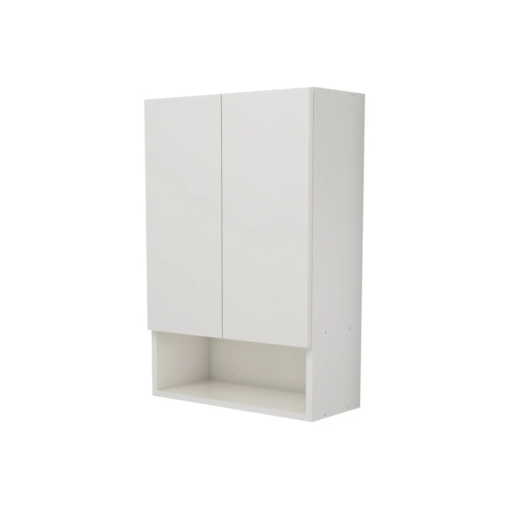 Corp suspendat se baie, lucios, alb, sertar, 2 usi, 40 cm