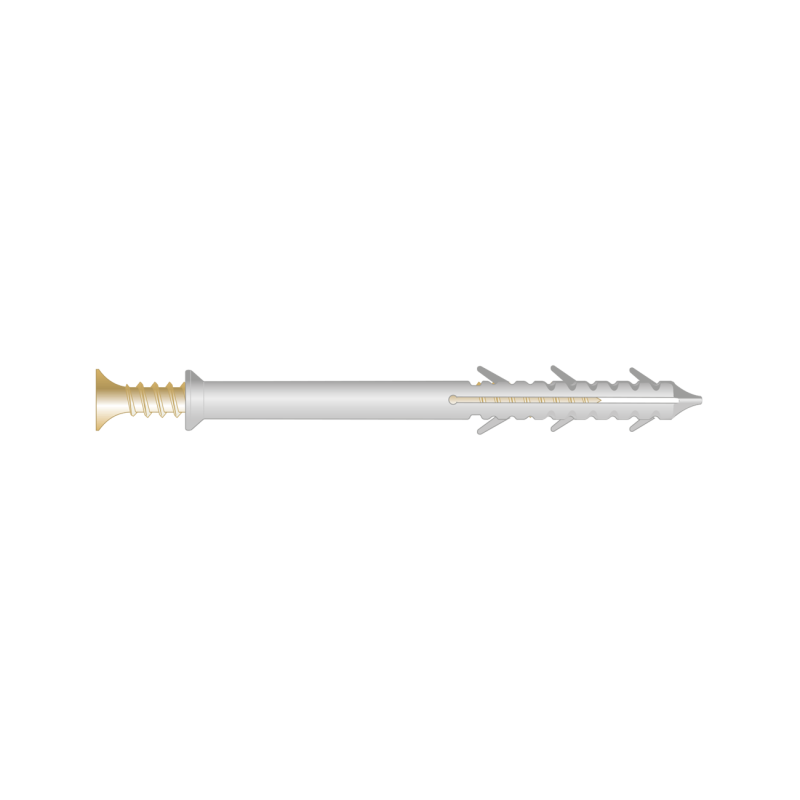 Diblu cu holzșurub pentru construcții, Ø 6x40 mm, 8 buc