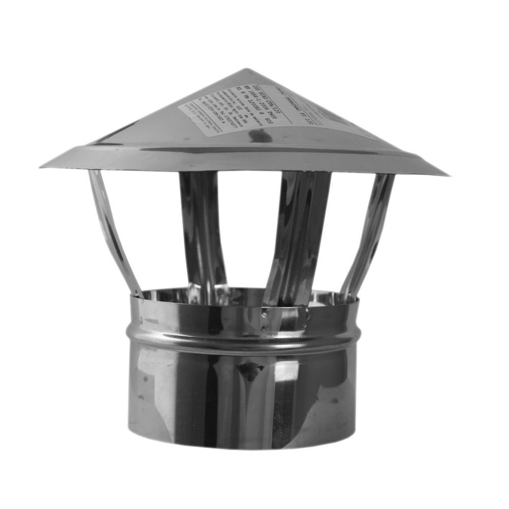Capac terminal din inox pentru coș de fum D. 150 mm