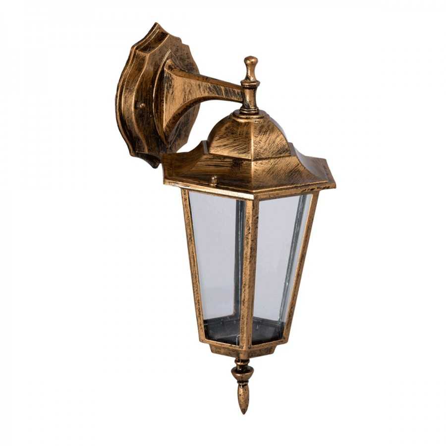 Aplică felinar în jos Corona Antic E27 max. 1x60W, pentru exterior IP44, culoare mahon mat