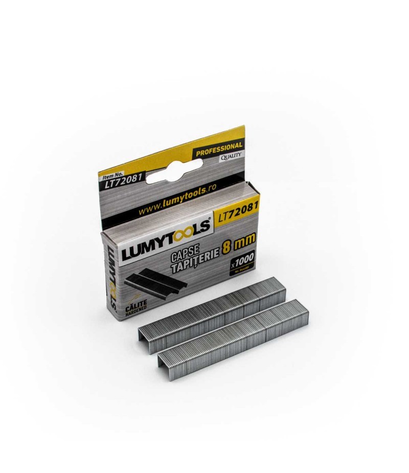 Capse tapiţerie pentru capsator, înălțime 8x0.7 mm 1000 buc