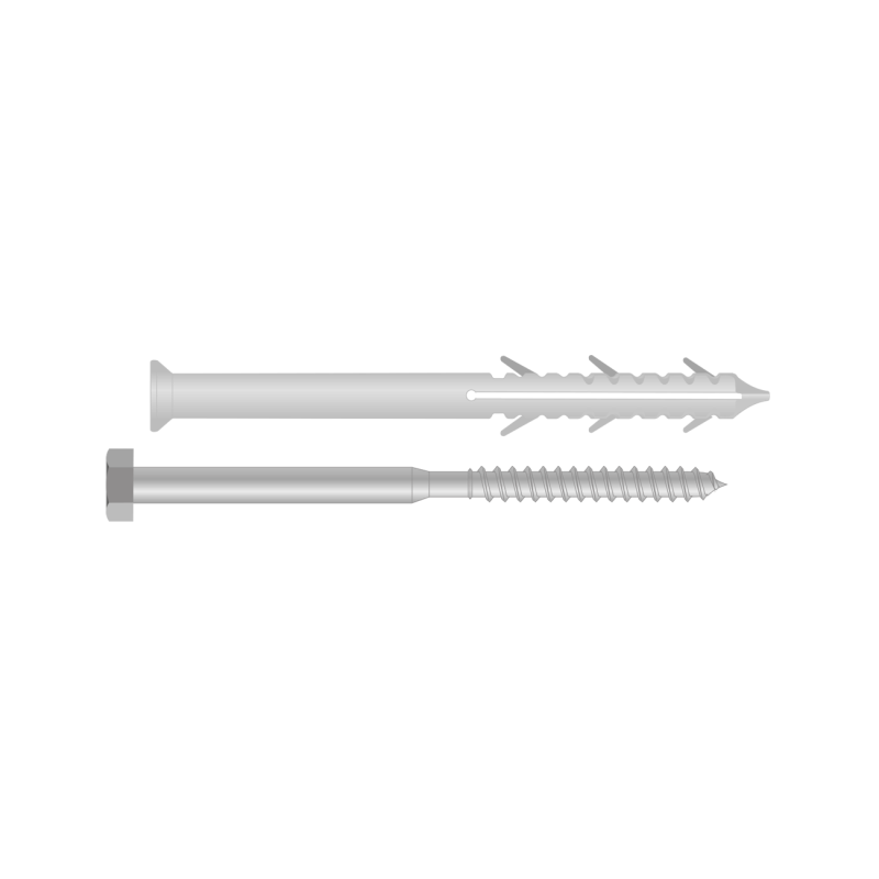 Combinații HEX lungi Ø8x80/15 mm, 4 buc/set