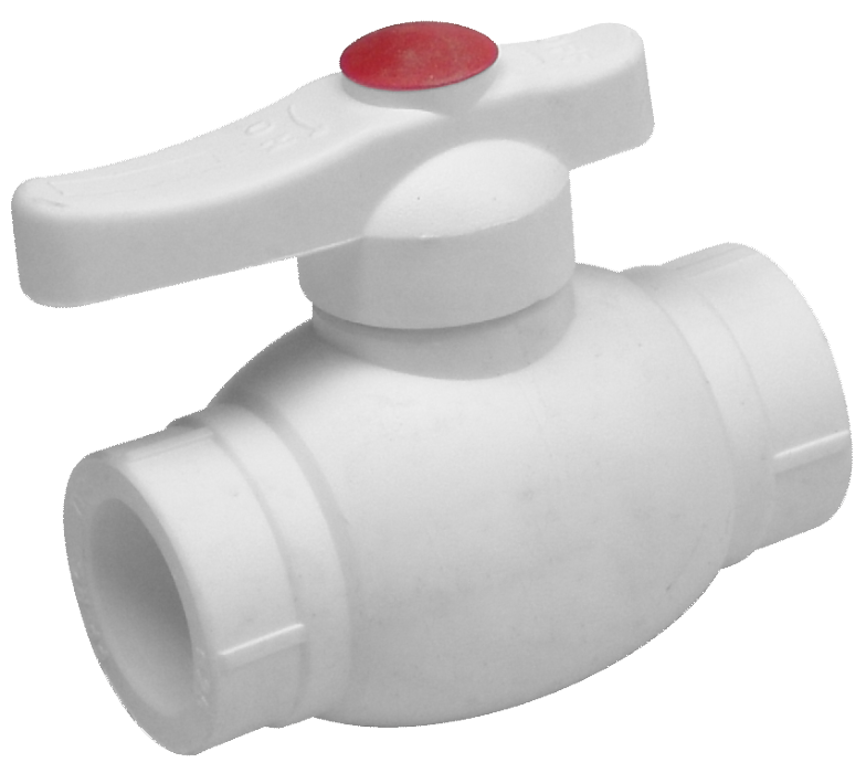 Robinet PP-R alb trecere, 25 mm