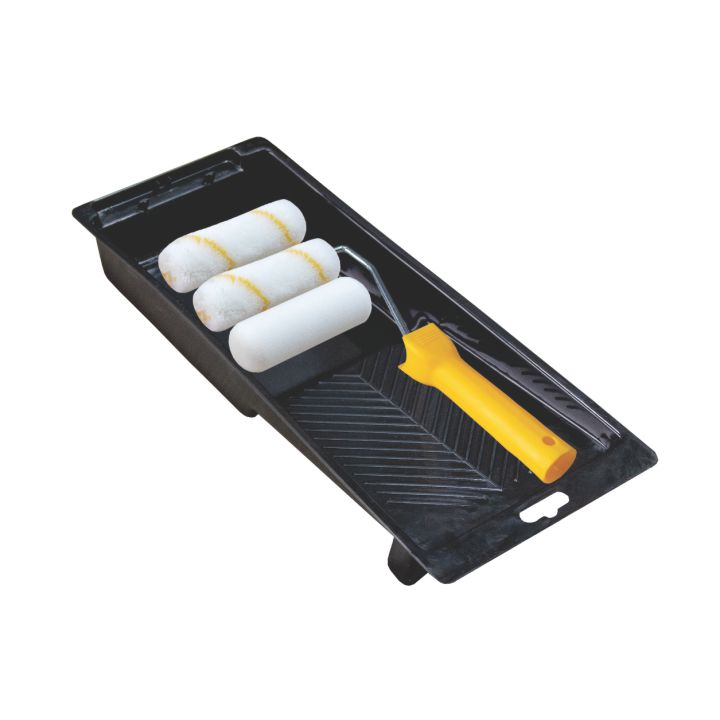 Set trafalete cu 3 rezerve burete si acril Ø 15x100x6 mm, tavă 140x300 mm