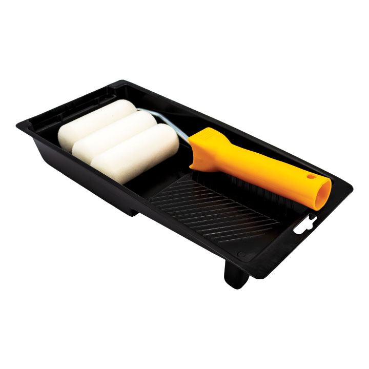 Set trafalet cu 3 rezerve Ø 15 bază x100x6 mm și tavă 140x300 mm