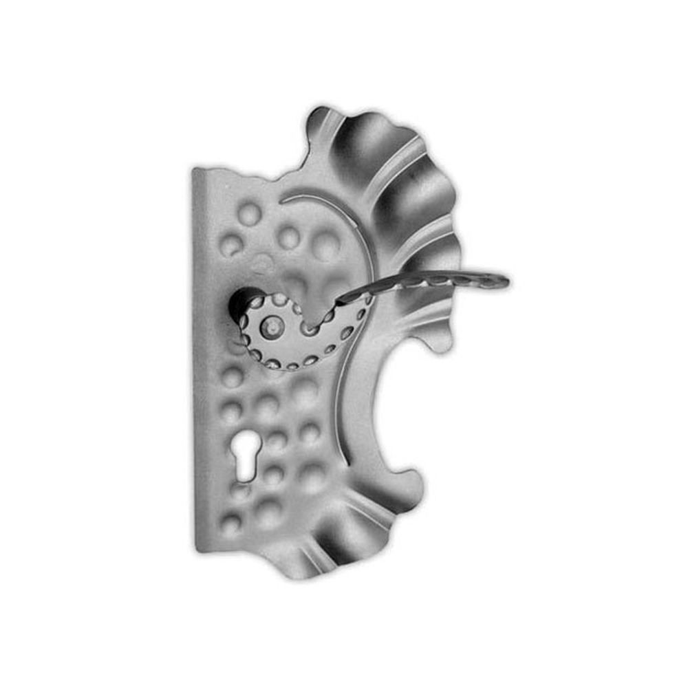 Mâner cu șild 24-201 fier forjat pentru poartă și ușă 290x160x2 mm