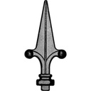 Vârf fier forjat 12-048, 115x47x10x10 mm