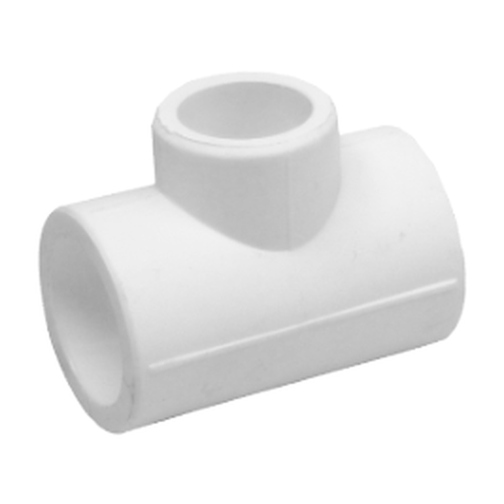 [P007068] Teu redus PP-R alb, 25x20x25 mm