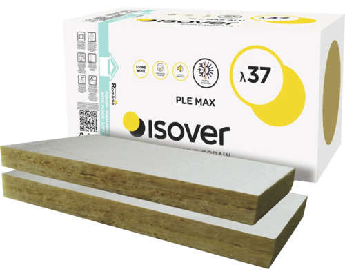 Vată minerală bazaltică Isover PLE MAX ALU 100x600x1000 mm, 3,60 mp