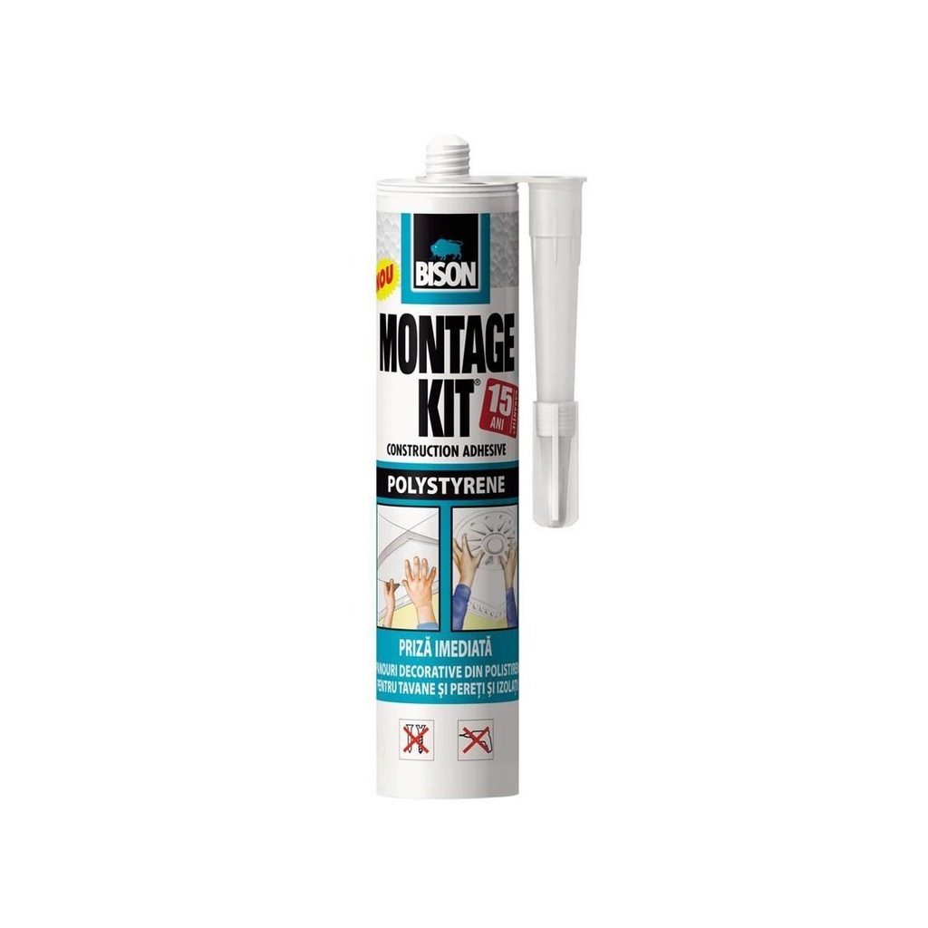 Adeziv pentru polistiren BISON Montage Kit Polystyrene, 470 gr