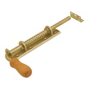 Zăvor cu arc si mâner din lemn, 260x190x50 mm