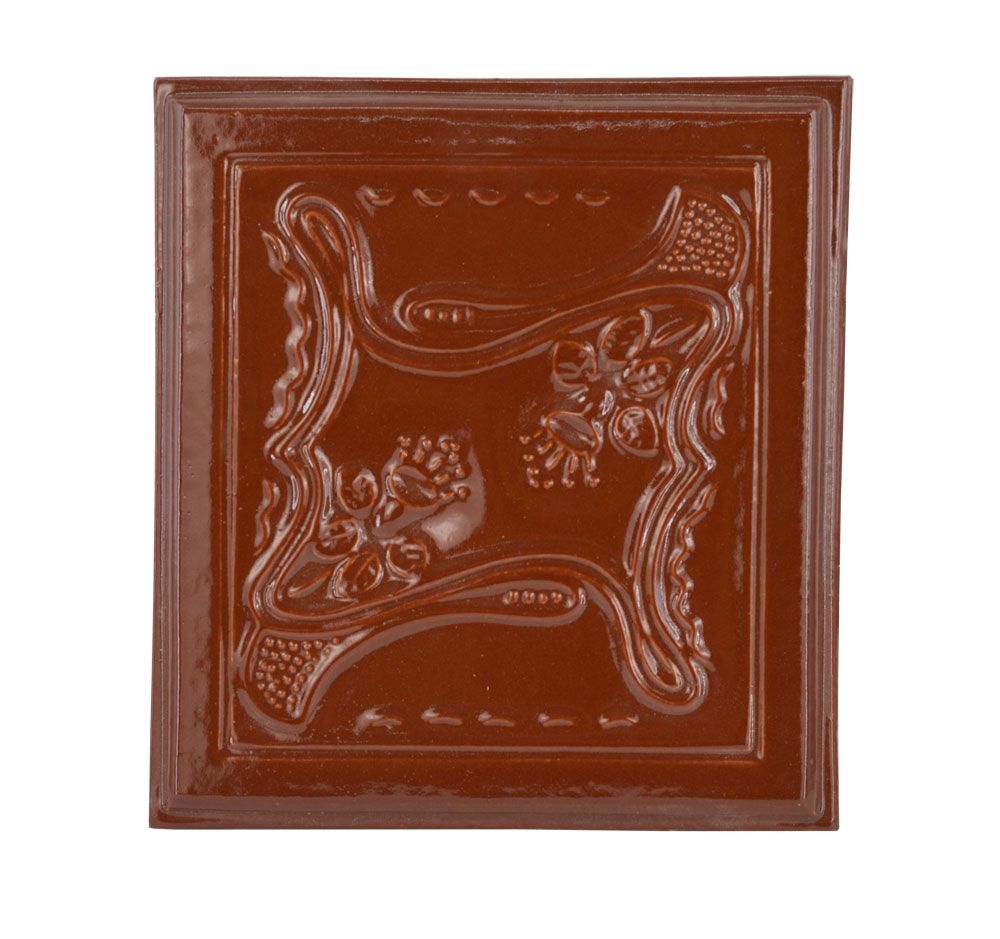 Placă medalion Clopoțel din teracotă maro