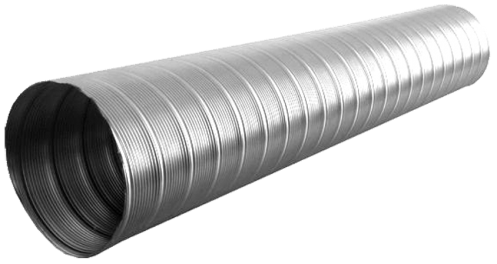 Tub flexibil din inox simplu perete, Ø130 mm 2 ml