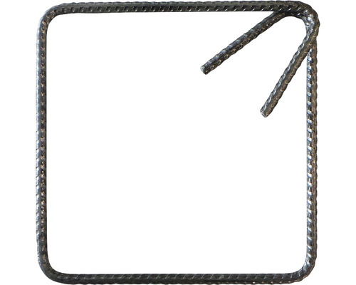 Etrier oțel beton B500 pentru construcții, Ø 6 mm, 20x20 cm