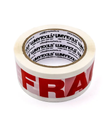Bandă SCOTCH „FRAGIL” – pentru ambalare rosu/alb 48 mm, 66 ml