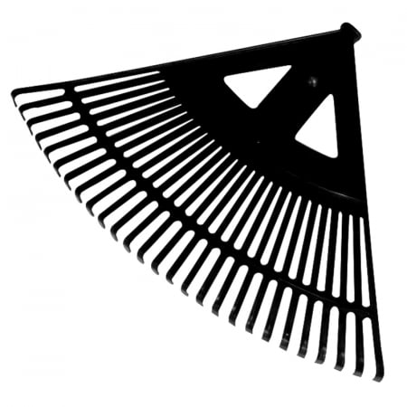 Greblă din plastic pentru frunze cu 24 dinţi, 580 mm