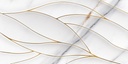 STATUARIO, Medalion faianta, contur gold,  50x25 cm
