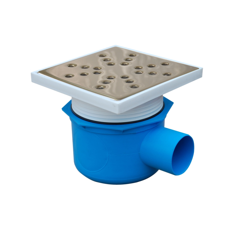 Sifon pardoseală,1 iesire Ø 50mm orizontală H 88-146 mm