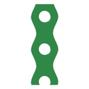Bandă perforată verde TM 11/3 pentru montaj, 12x0,7 mm x 3 ml