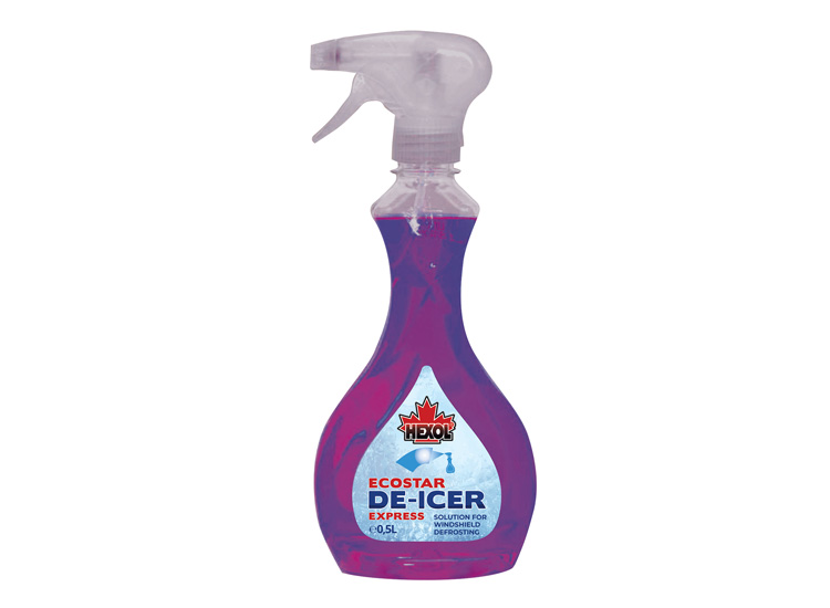 Soluție pentru dezghețarea parbrizului, DE-ICER expres, ecostar 500 ml