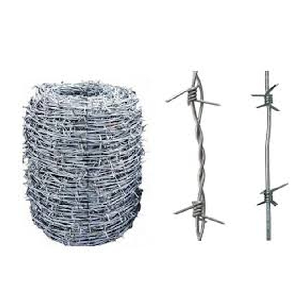 Sârmă ghimpată zincată, 2x1.9 mm, 100 ml