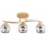 Lustră Vera E27 max. 3x60W, alb/auriu