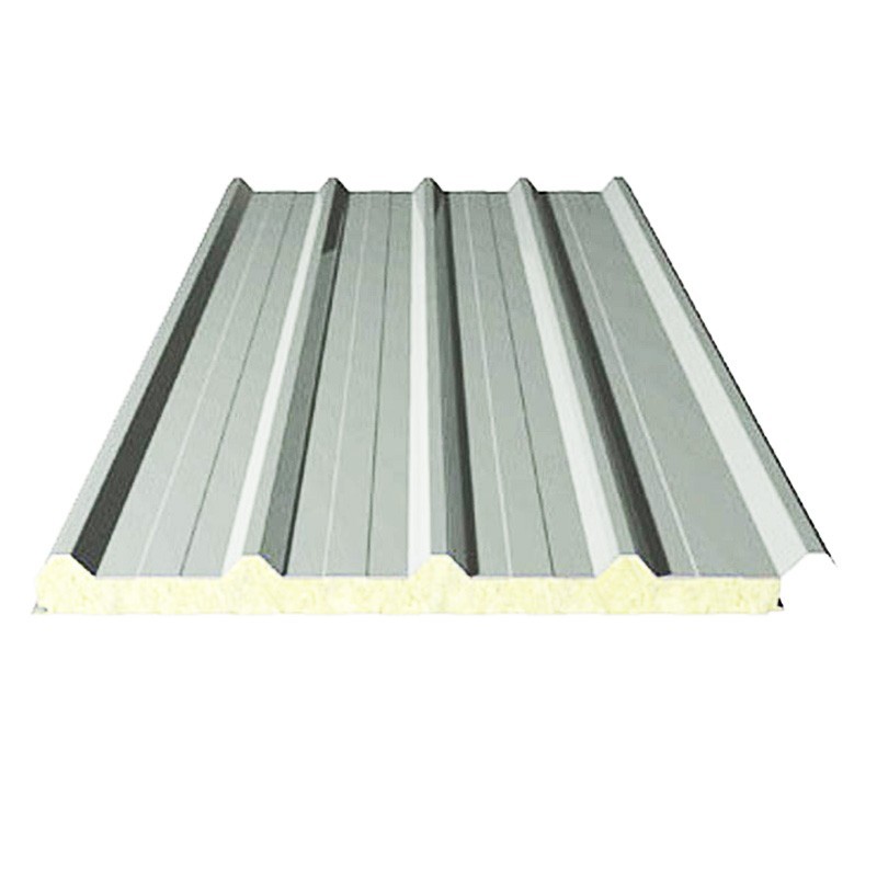 Panou sandwich acoperis 5 cute, 40 mm, Ral 9002, tabla 03-03 mm, 12 ml