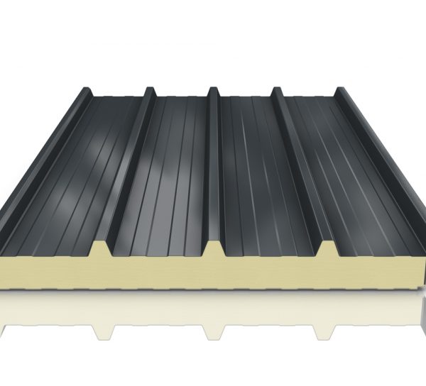 Panou sandwich acoperis 5 cute, 40 mm, Ral 7016, tabla 03-03 mm, 6 ml