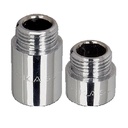 Prelungire din alamă cromată 1/2”x30 mm