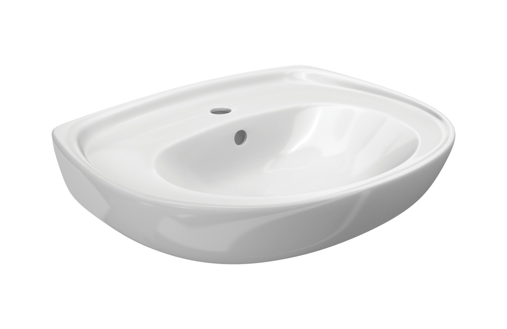 Lavoar alb ceramică Mira suspendat, 60x44.5 cm