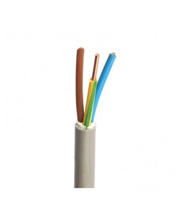 Cablu CYY-F 3x1.5 mm² gri, manta din PVC