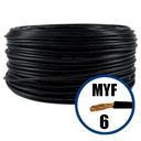 [P003882] Cablu electric MYF (H05V-K) 6 mmp, izolatie PVC, negru