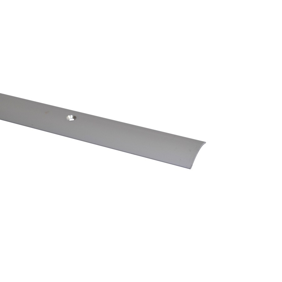 Profil de trecere aluminiu SET S03 argintiu, montaj șurub vizibil, 3x93 cm