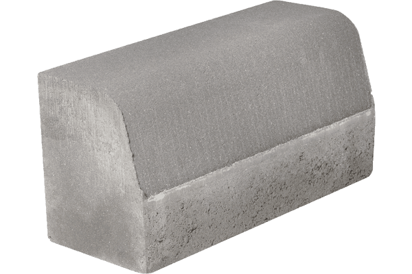 Bordură teșită PETRA gri, 50x20x25 cm