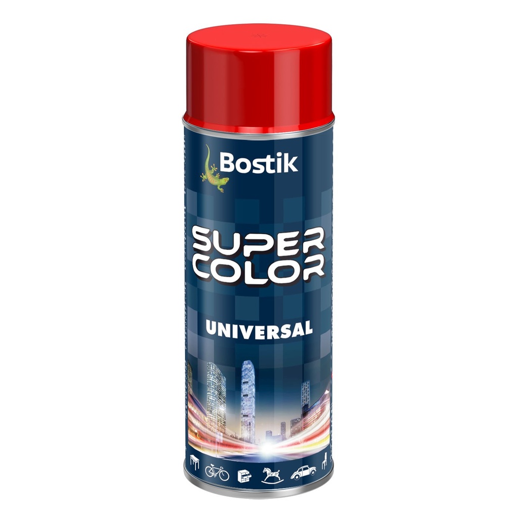 Spray vopsea Bostik Bostik Color Universal, RAL 3020 roșu trafic interior/exterior, 400 ml