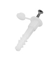 Set accesorii inel diblu si finale pentru sina perdea Eco 3.5 m