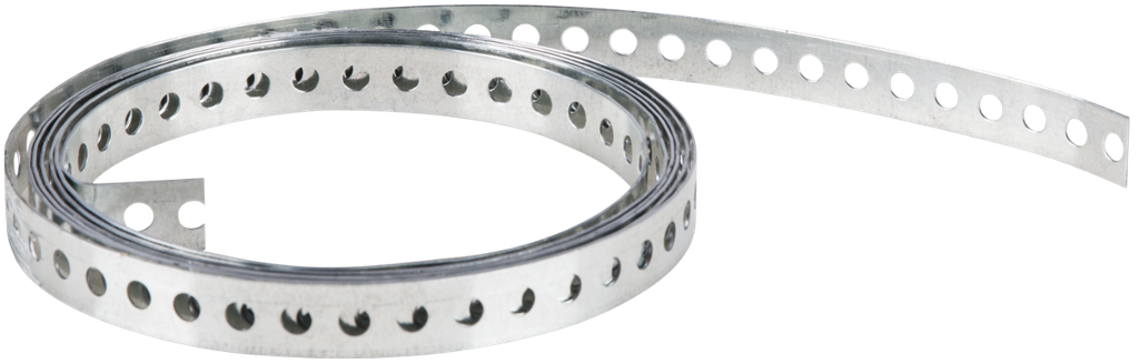 Bandă perforată zincată pentru montaj, 16x0.90 mm, 3 ml