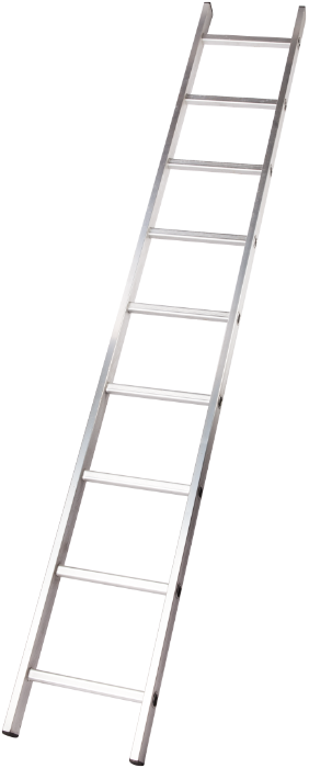 Scară aluminiu un tronson, 1x7 trepte, înălţime 198 cm