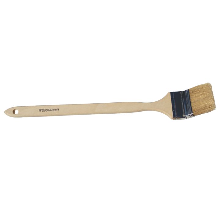 Pensulă pentru calorifer fir natural mâner lemn, 36 mm