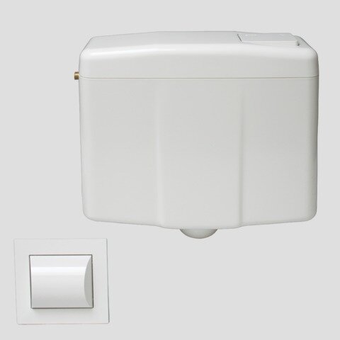Rezervor plastic cu buton actionare la distanta SANIT