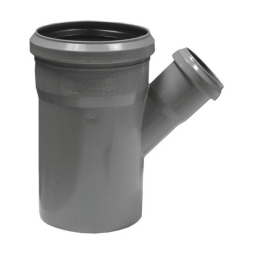 Ramificație redusă din polipropilenă 45°, mufă inel Ø110/50 mm