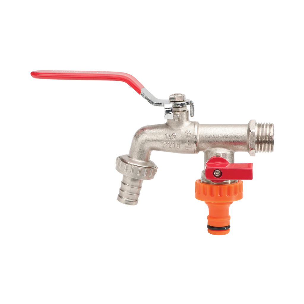 Robinet dublu serviciu gradină, 1/2''