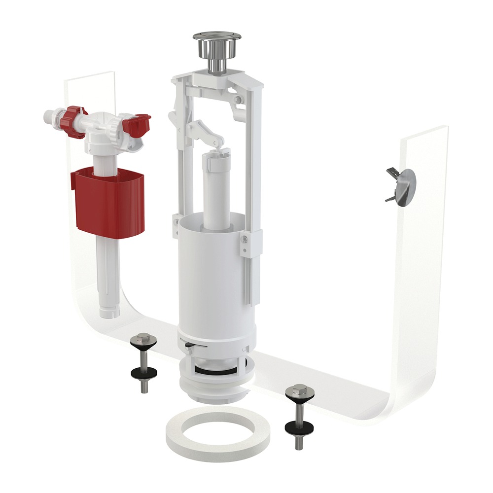 [P009885] Set mecanism WC, SA2000 3/8" CHROM cu acționare simplă