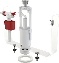 Set mecanism WC, SA2000 3/8" CHROM cu acționare simplă